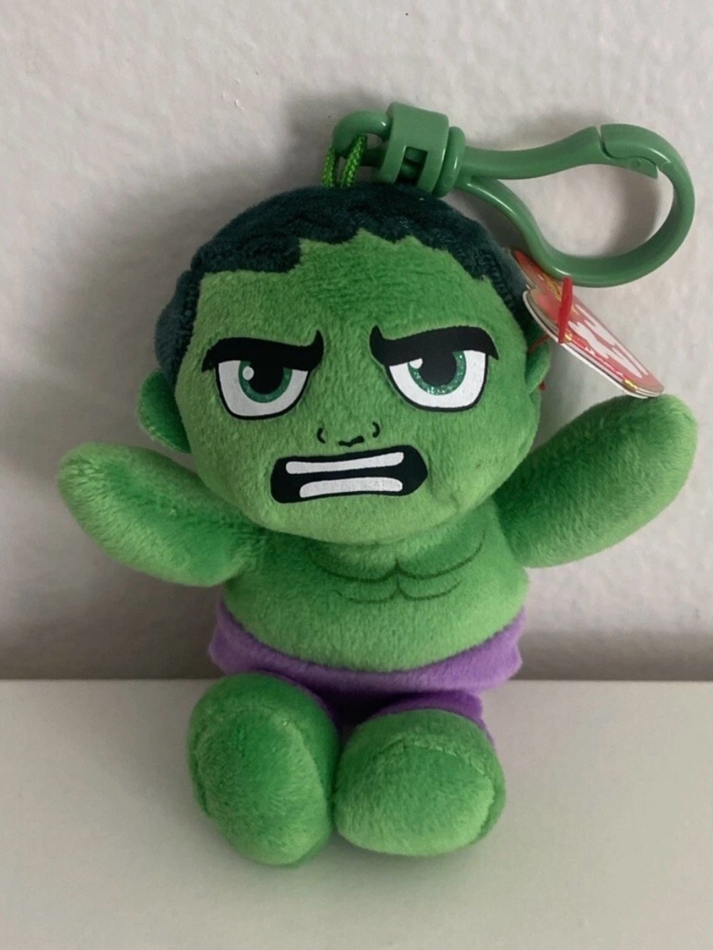 Incredible Hulk TY Beanie Babies 6" Plush Marvel New